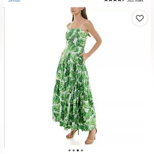 Taylor Tropical Green Maxi Dress